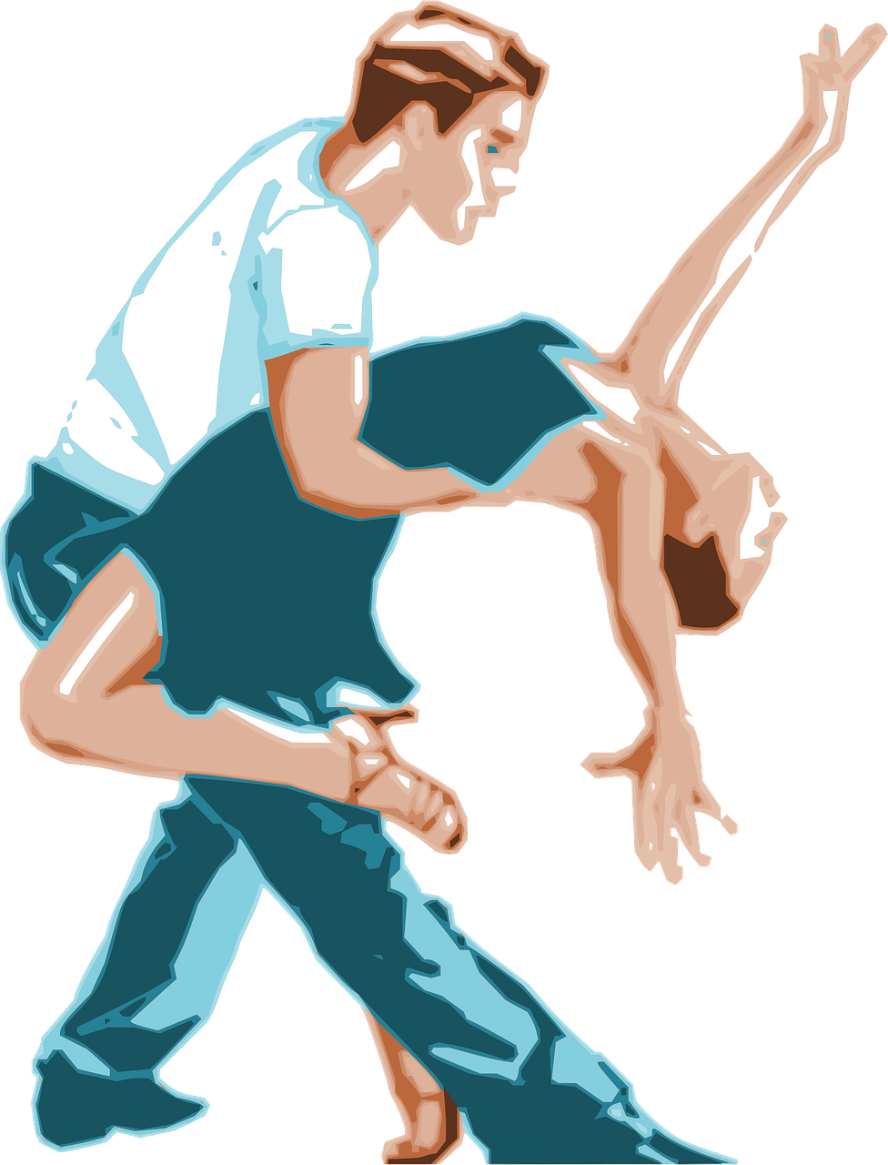 Tango tanzende Jünglinge